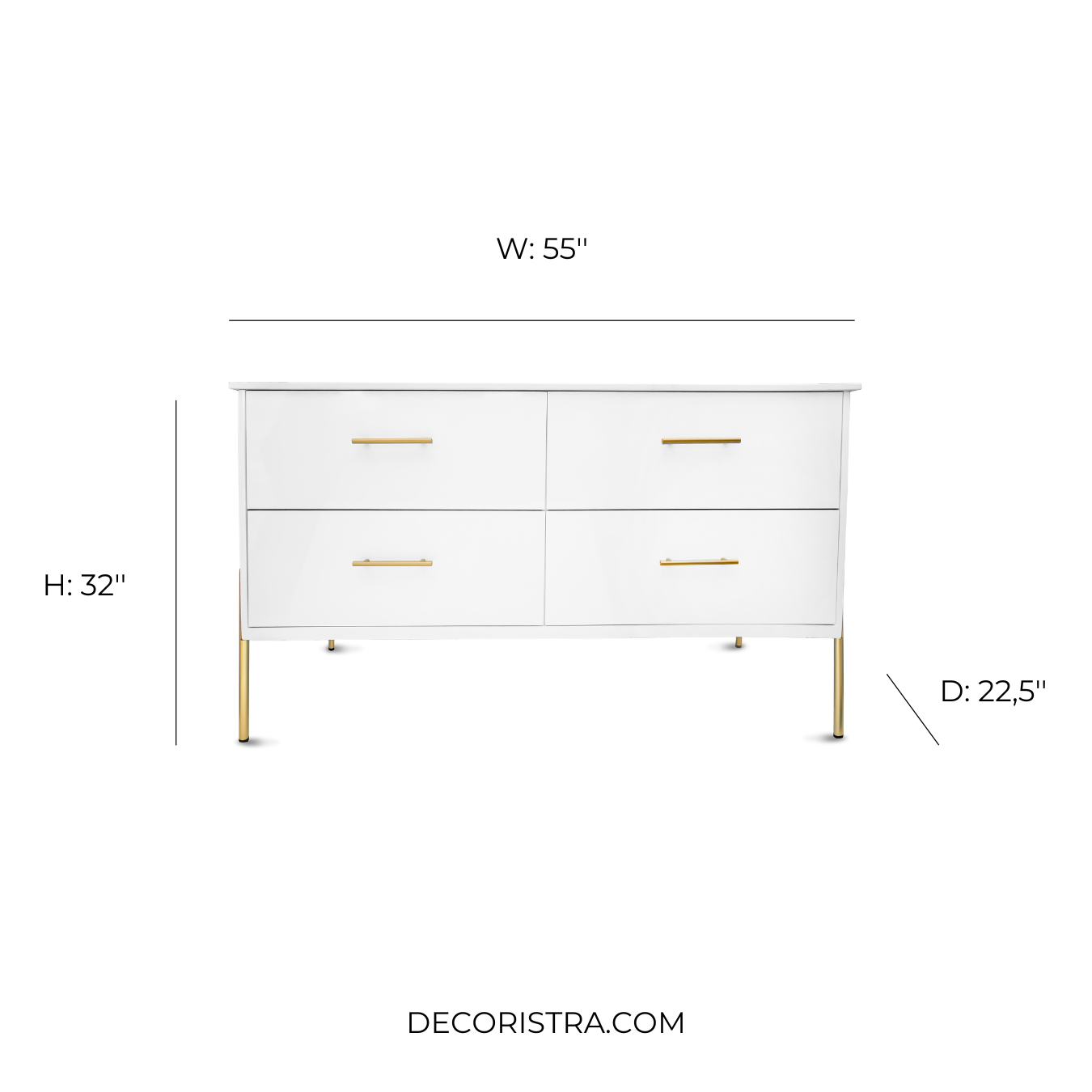 55'' Adela double vanity with oval mirror