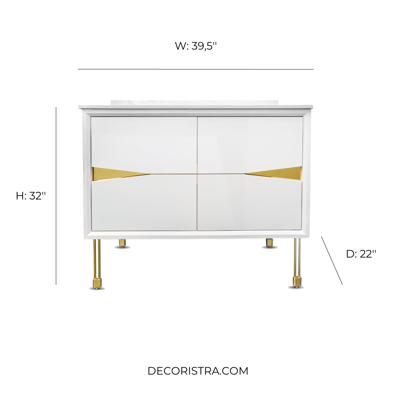 39'' Adela bathroom vanity set wall cabinet right