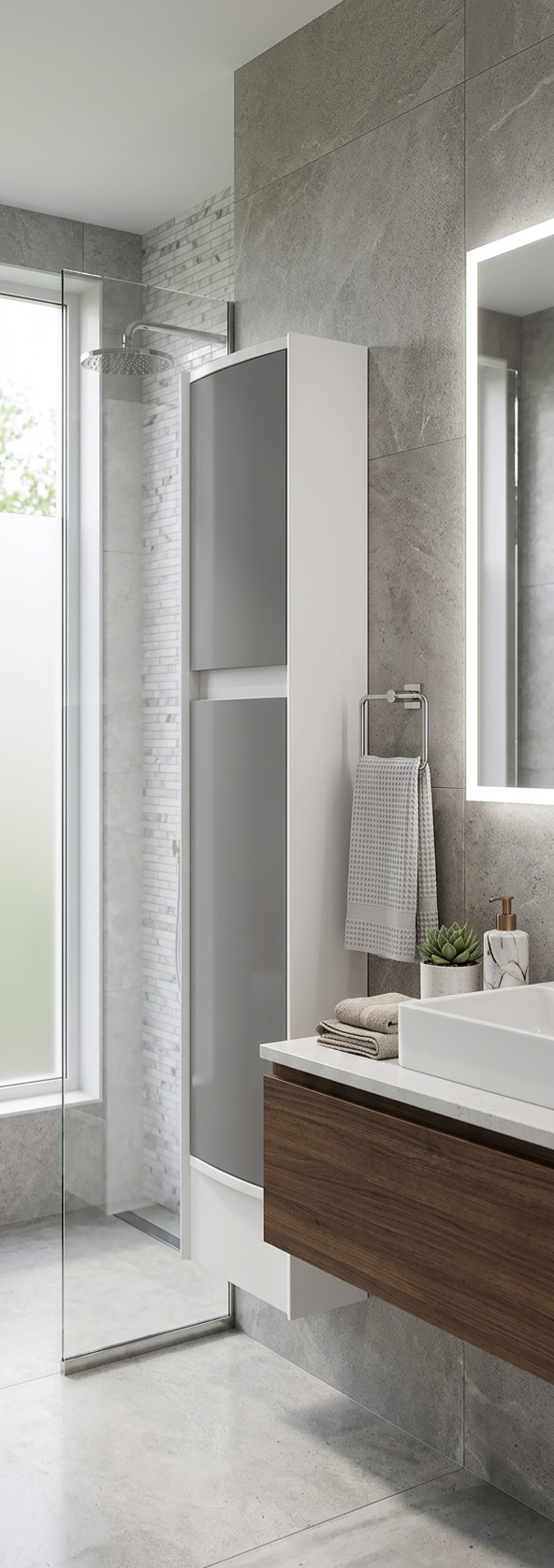 The Luxe Contemporary Wall-Hanging Storage Cabinet