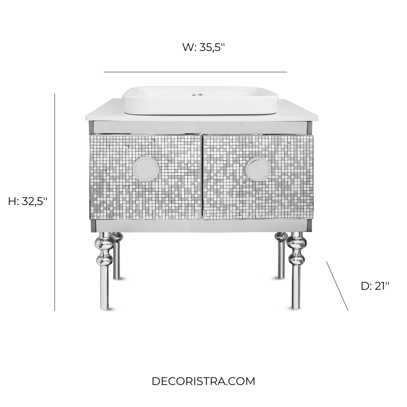 35,5'' Cartagena bathroom vanity special set