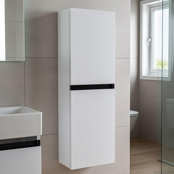 Ancona modern white wall cabinet -laquered high gloss finish