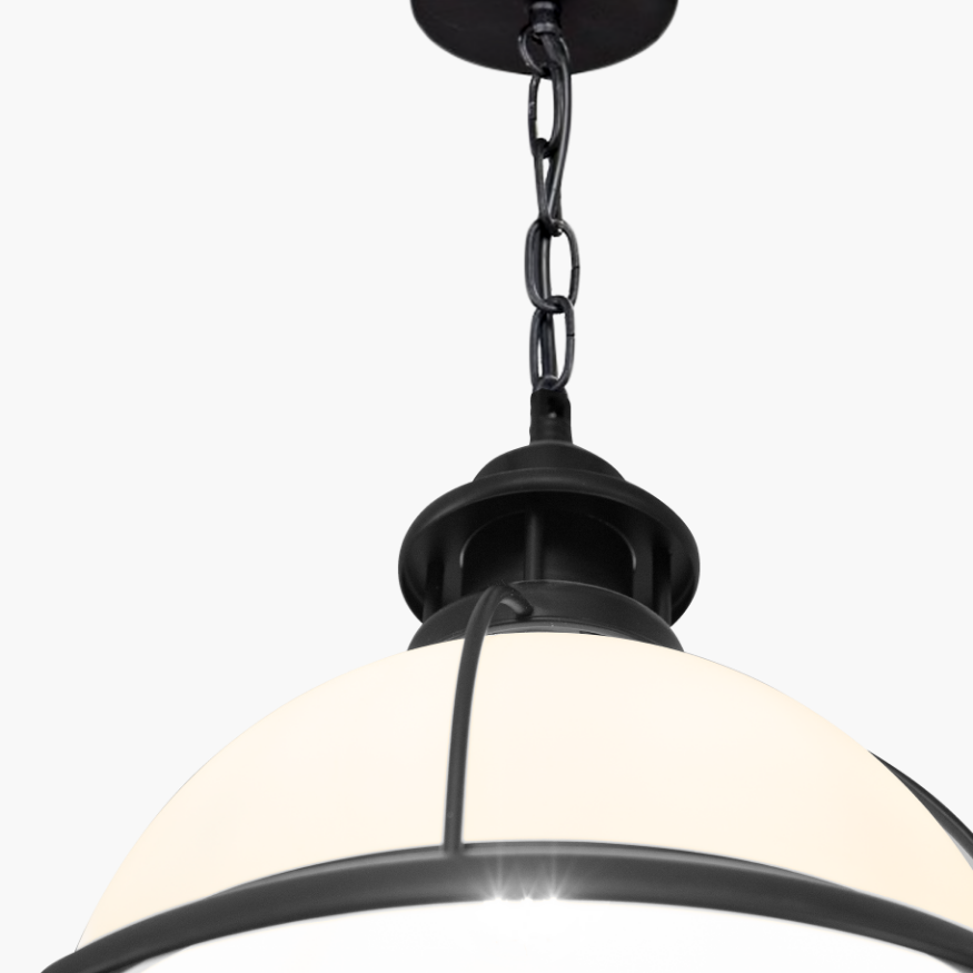 Helory black wrought Iron spherical chandelier