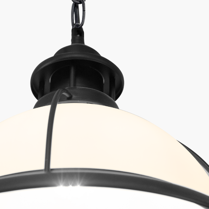 Helory black wrought Iron spherical chandelier