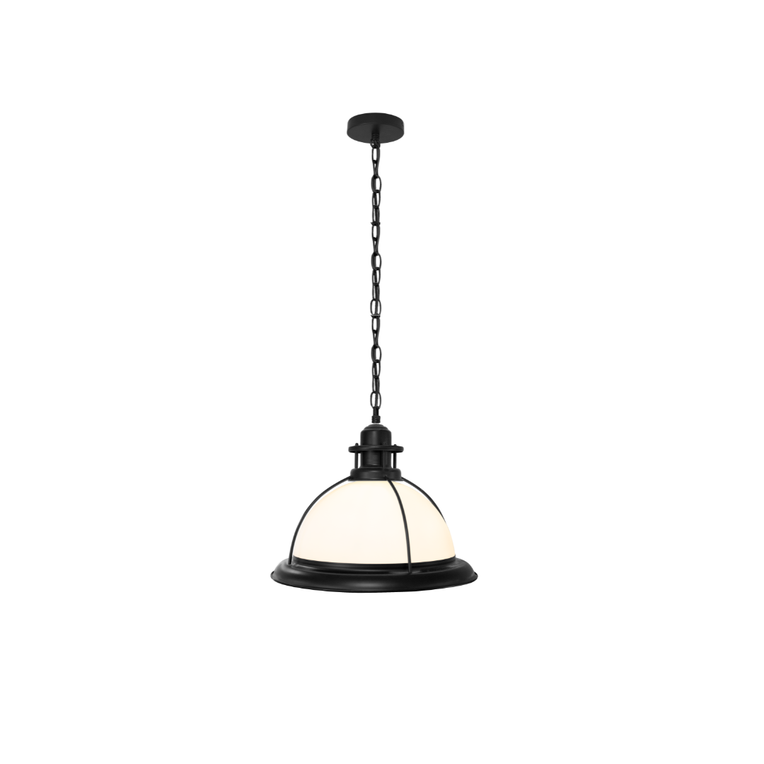Helory black wrought Iron spherical chandelier