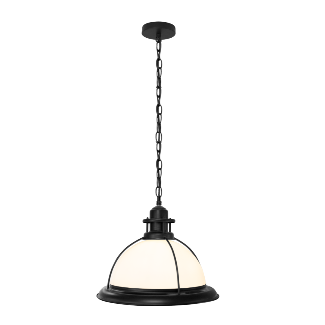Helory black wrought Iron spherical chandelier