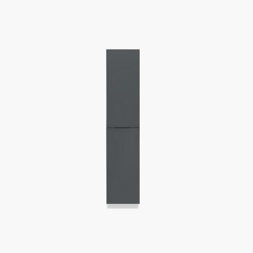 Wall cabinet glossy grey
