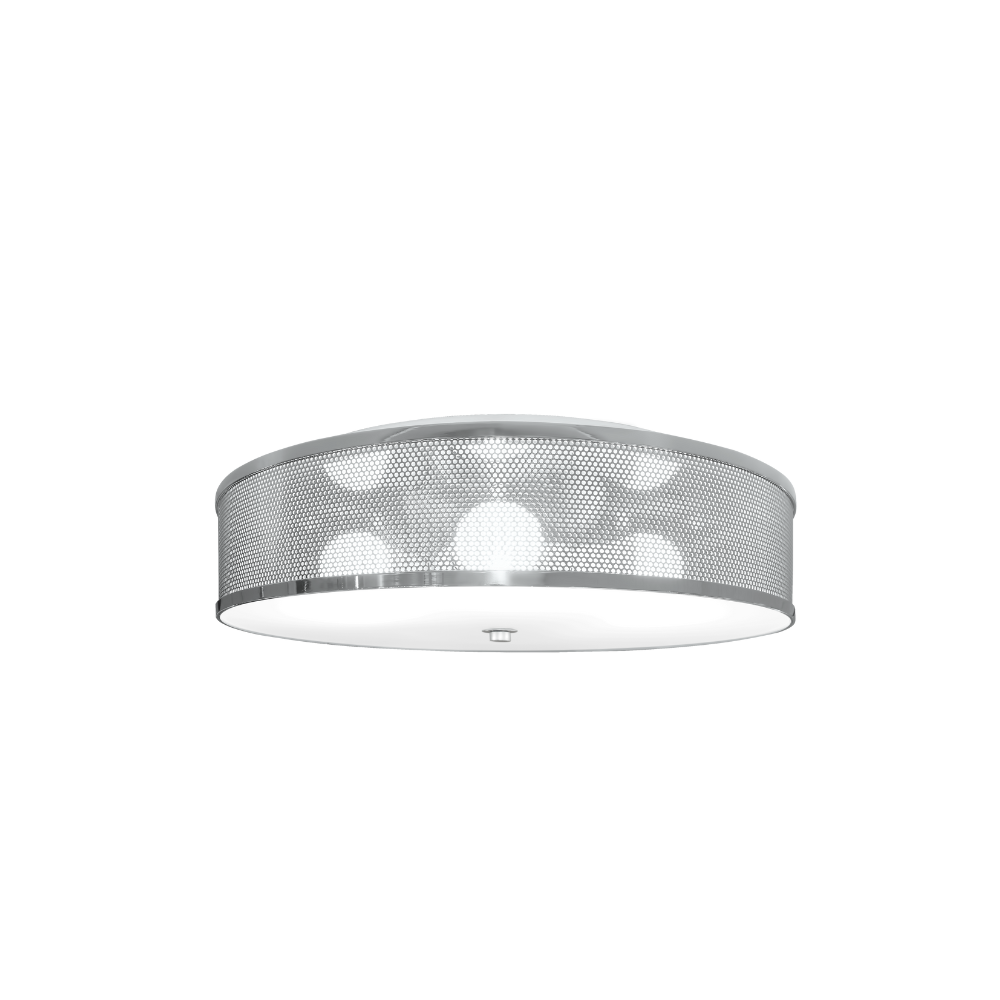Clovis round flush mount chandelier