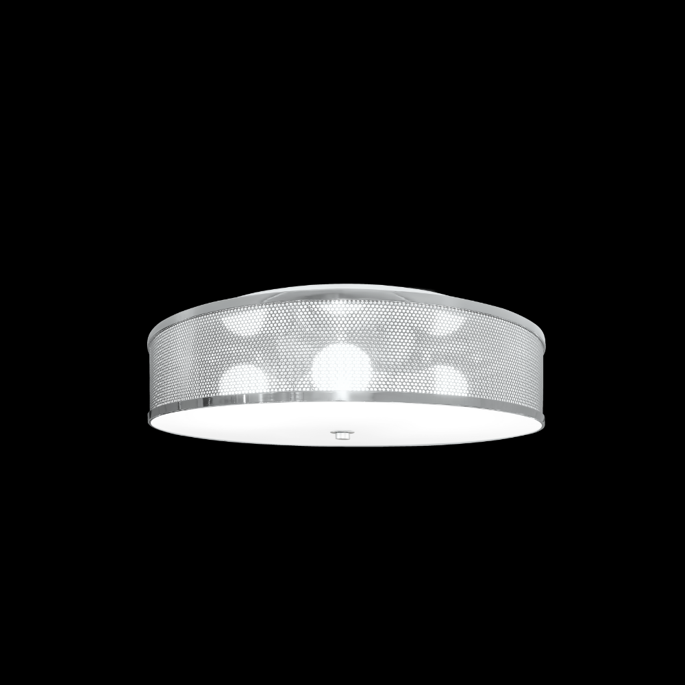 Clovis round flush mount chandelier