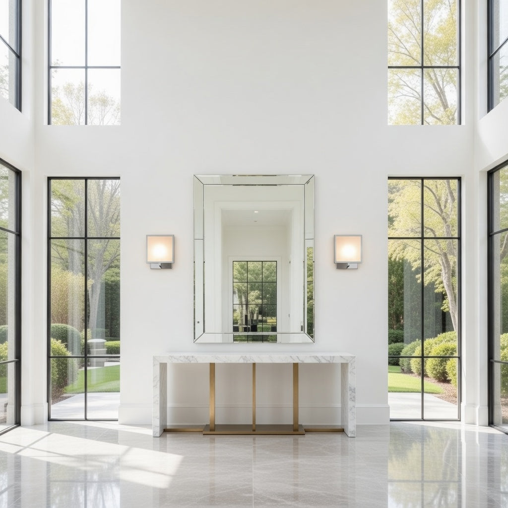 Lumière Carrée-A Modern European Glow wall sconce