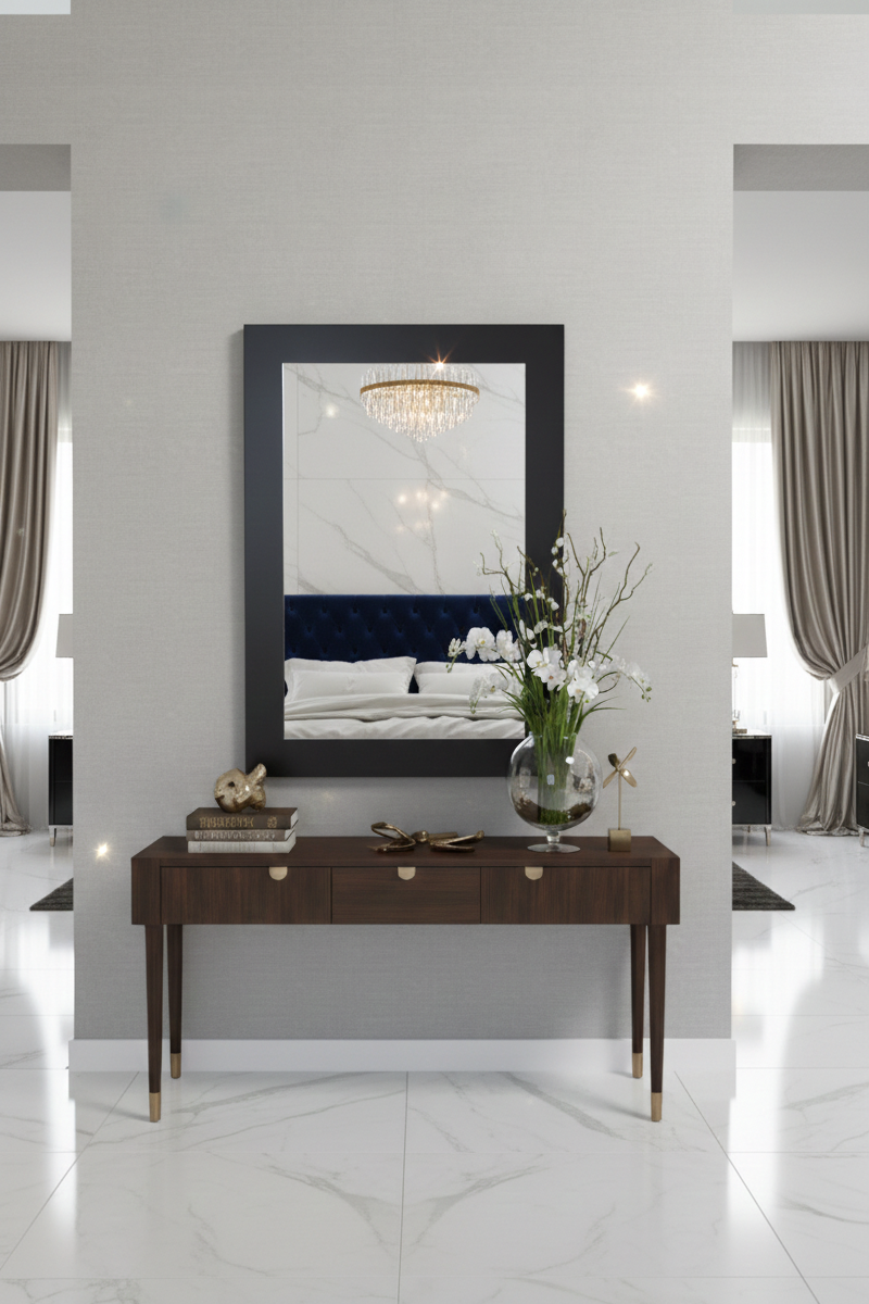 28'' Nuoro Elegant black mirror