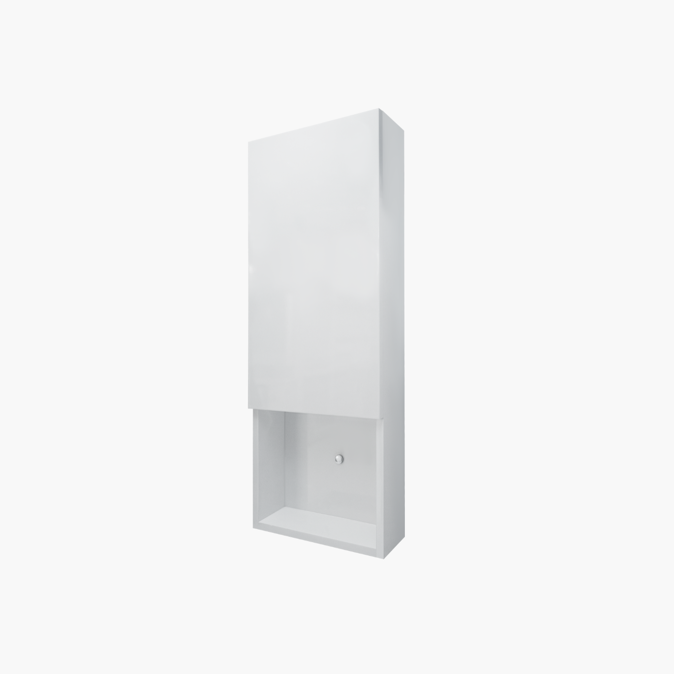 Ancona modern white bathroom wall cabinet