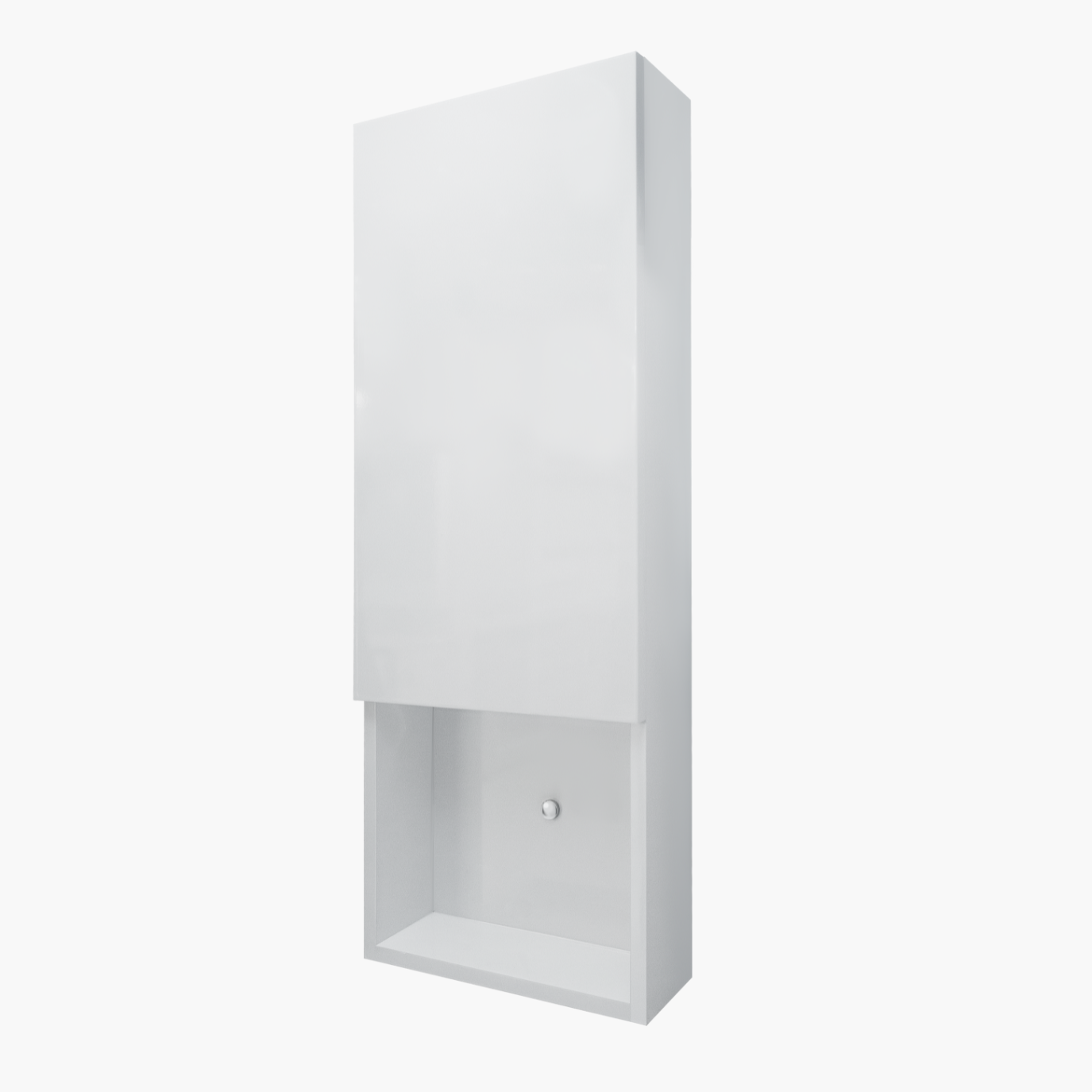 Ancona modern white bathroom wall cabinet