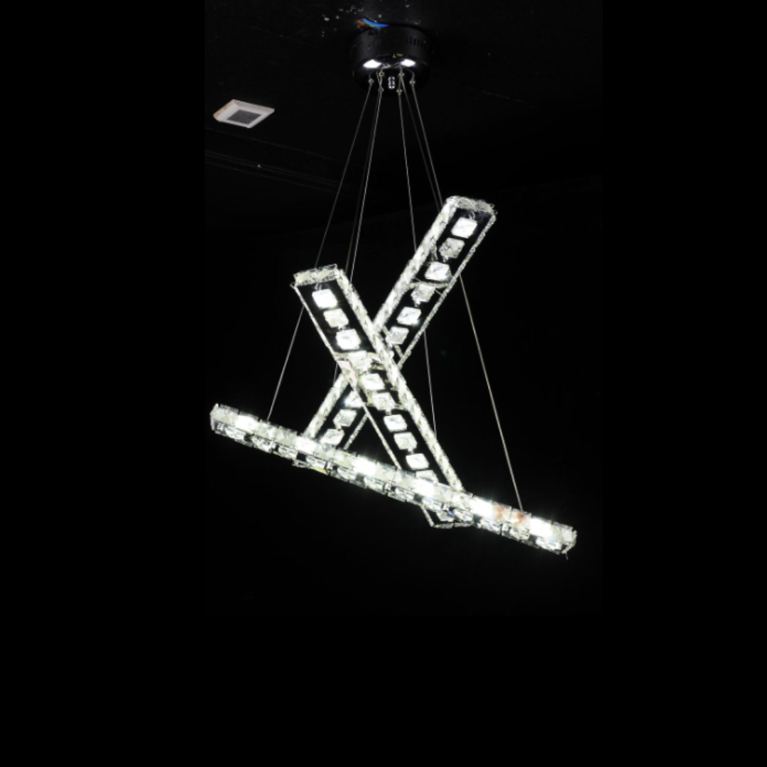 Crystalchant 3 strips chandelier