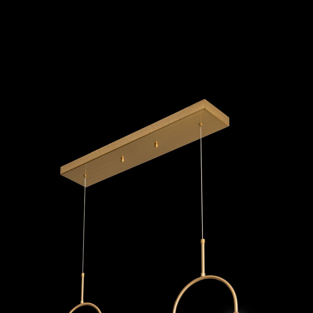 Adela gold twin chandelier