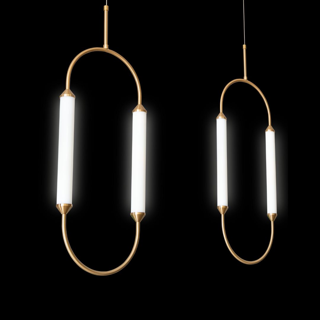 Adela gold twin chandelier