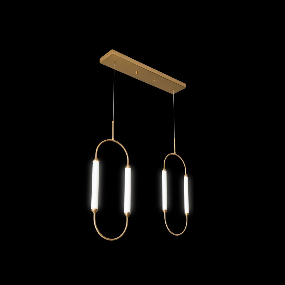 Adela gold twin chandelier
