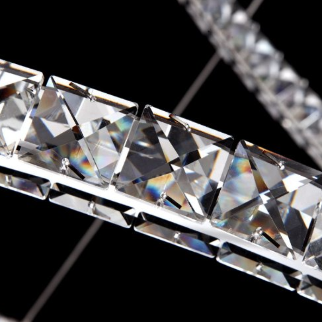 Crystalchant 3 strips chandelier