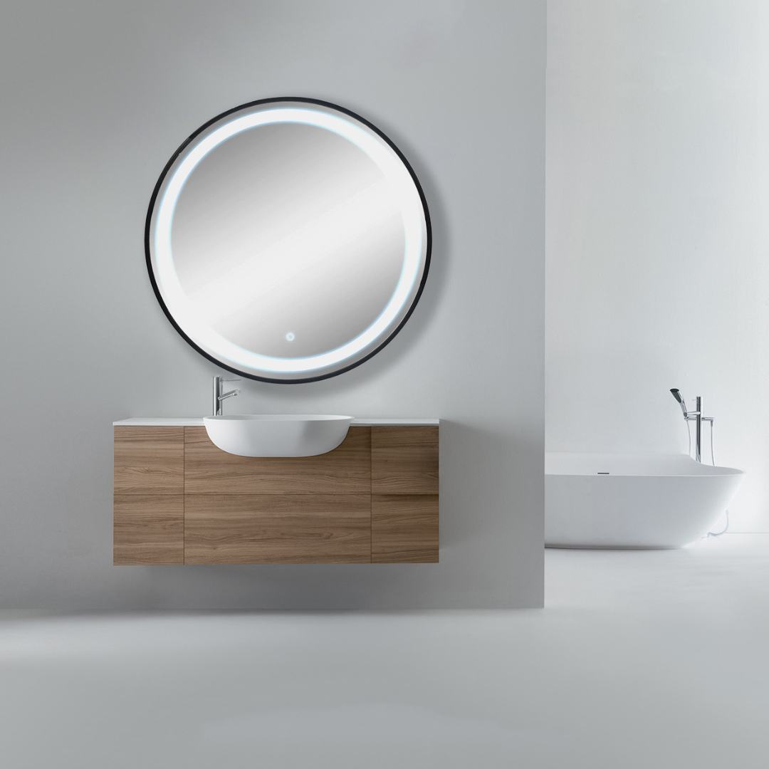 black round mirrors
