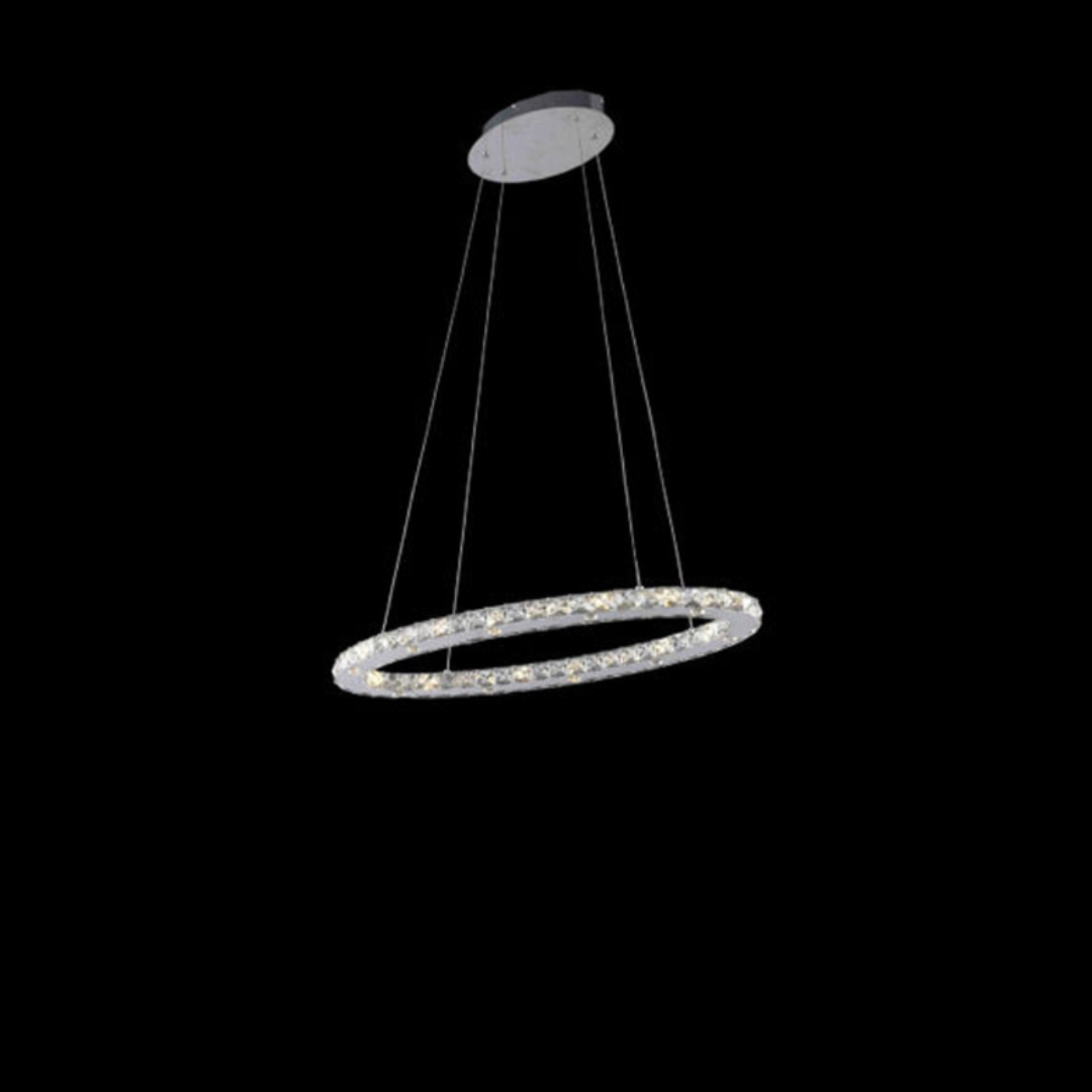 Crystalchant orbit round chandelier