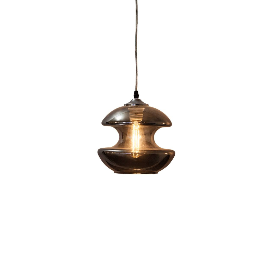 Elegante gray glass pendant