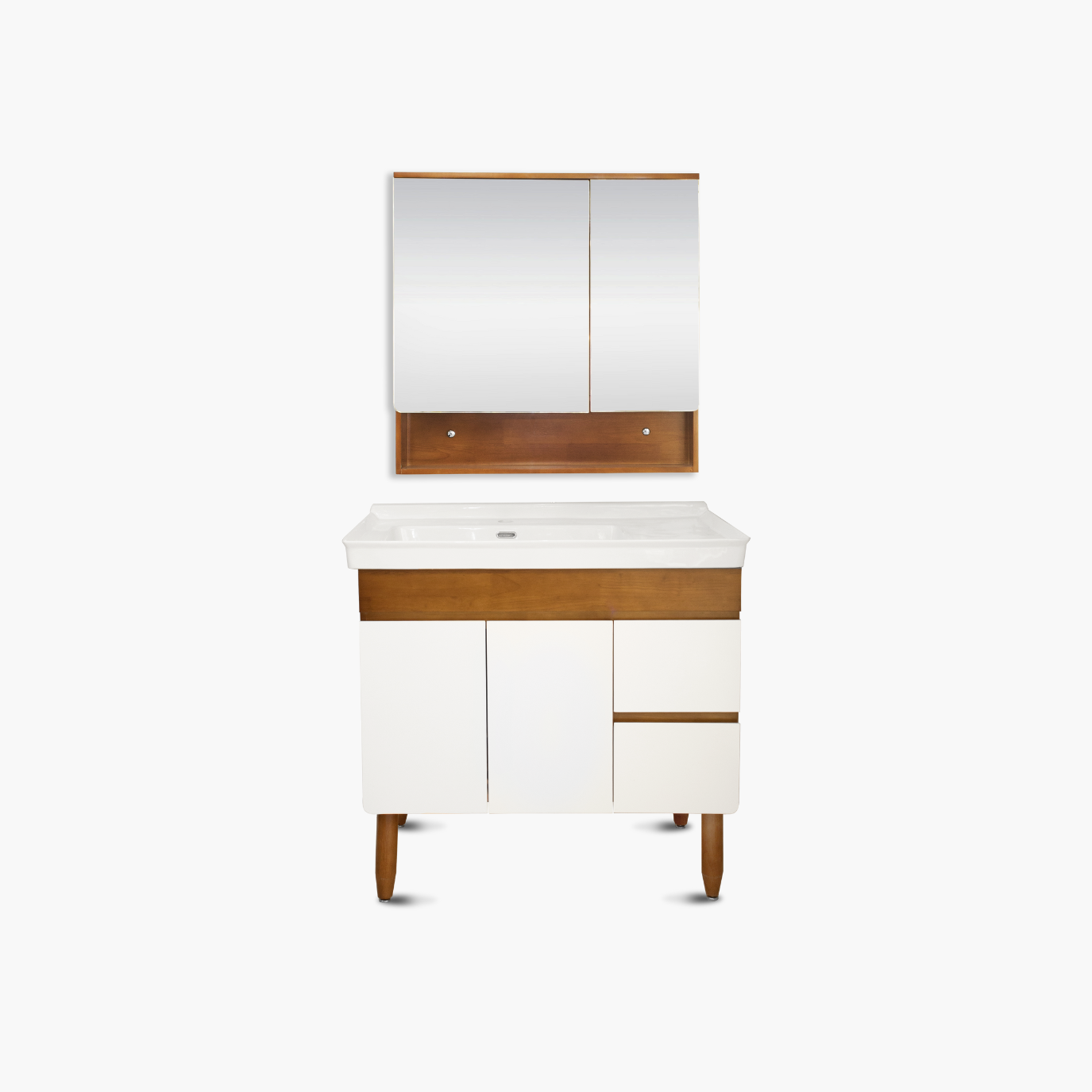35.5'' Valence wood vanity set
