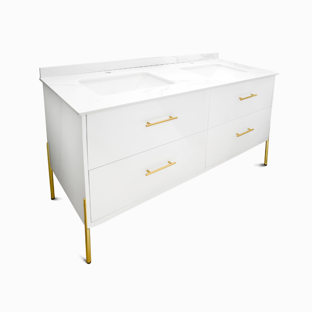 double vanity with sink