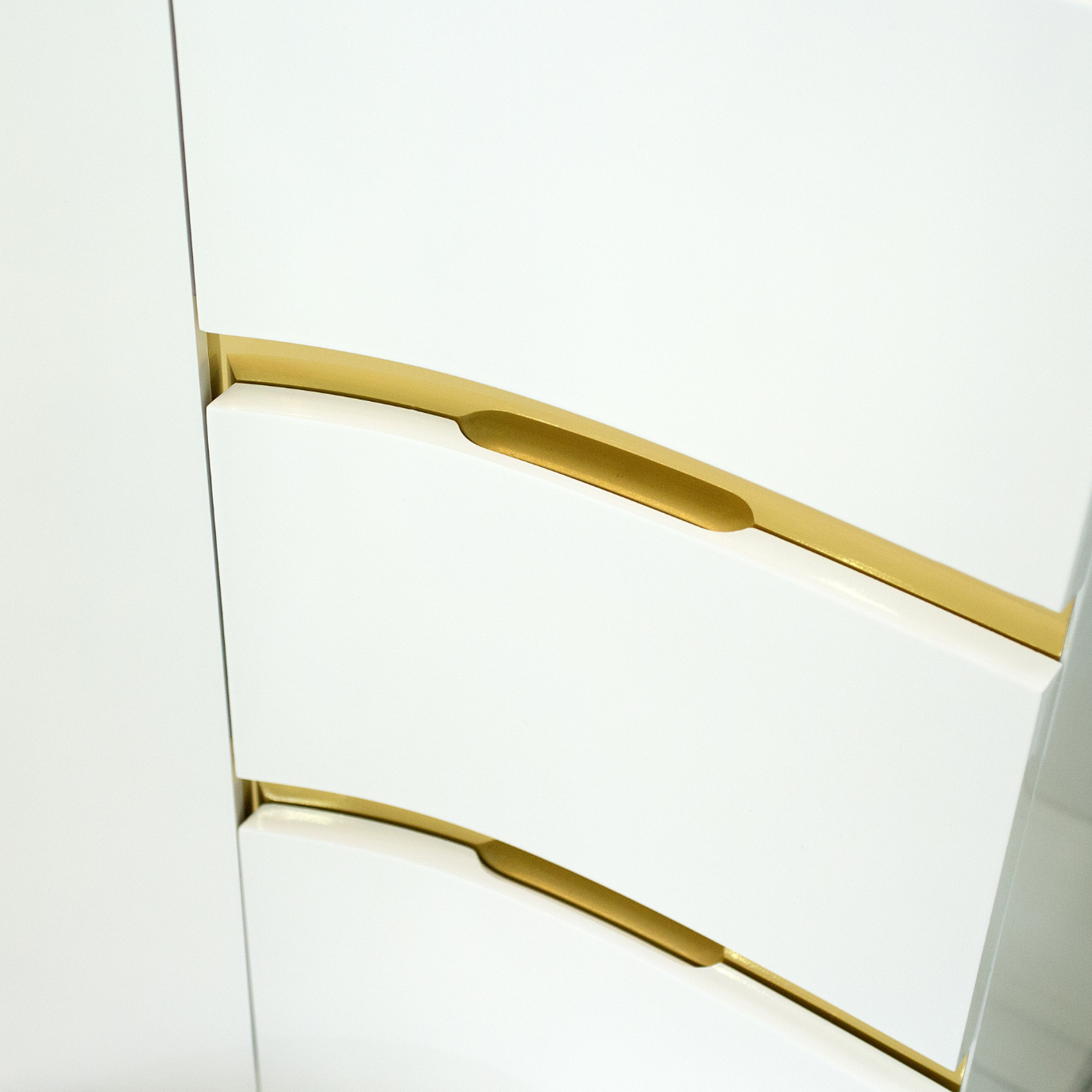32'' Santorini white with gold bathroom vanity