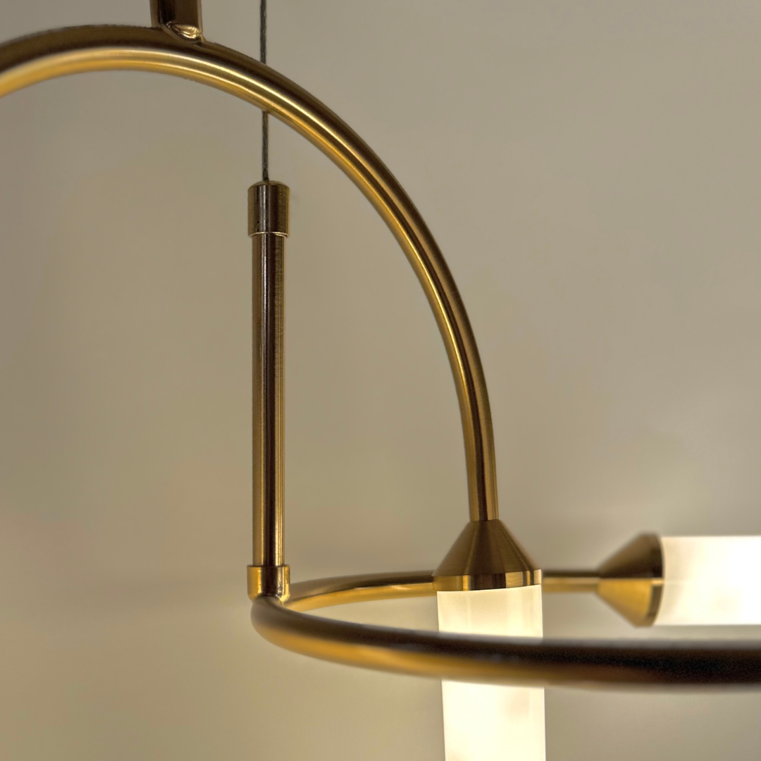 Adela gold trio chandelier
