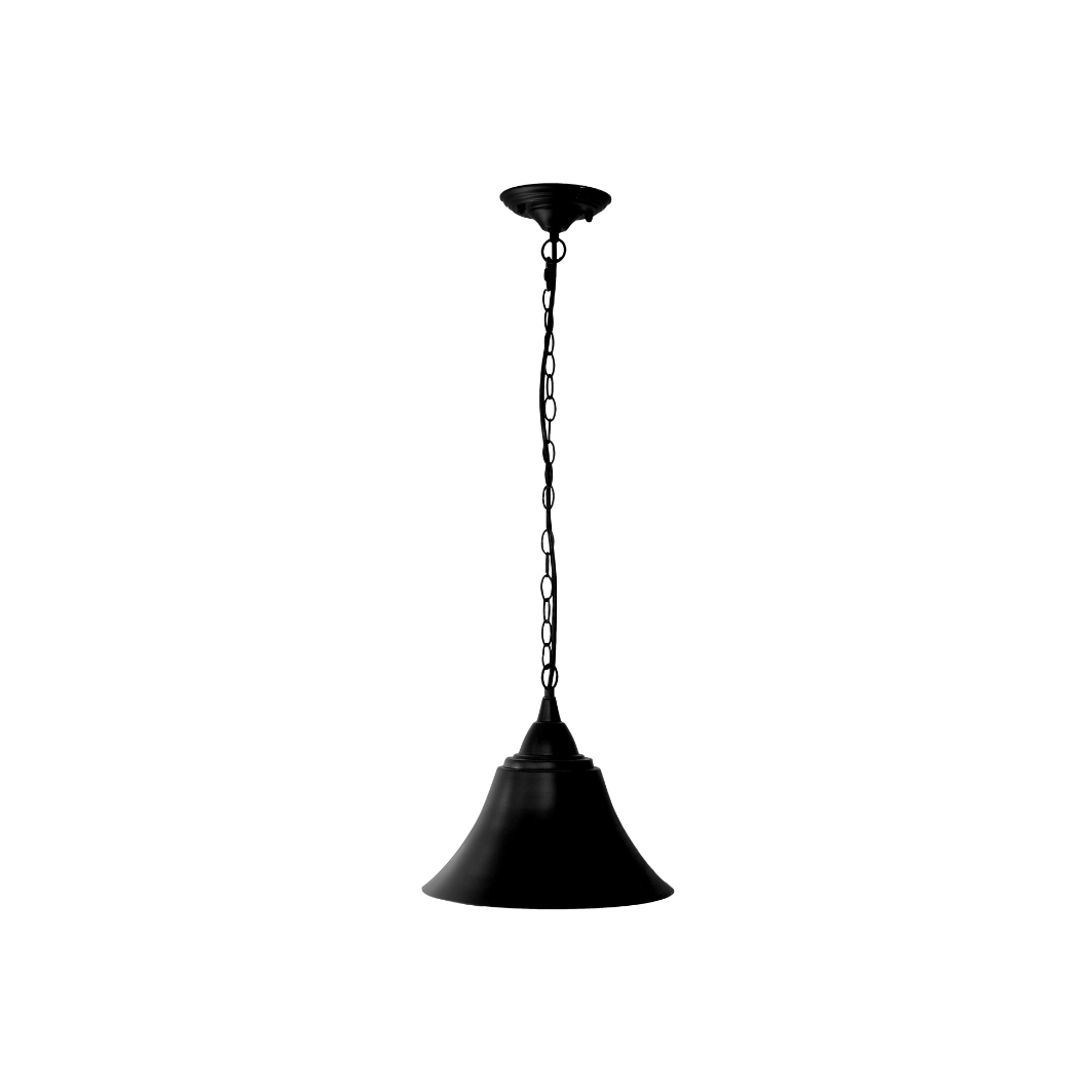 Prato black metal bell pendant