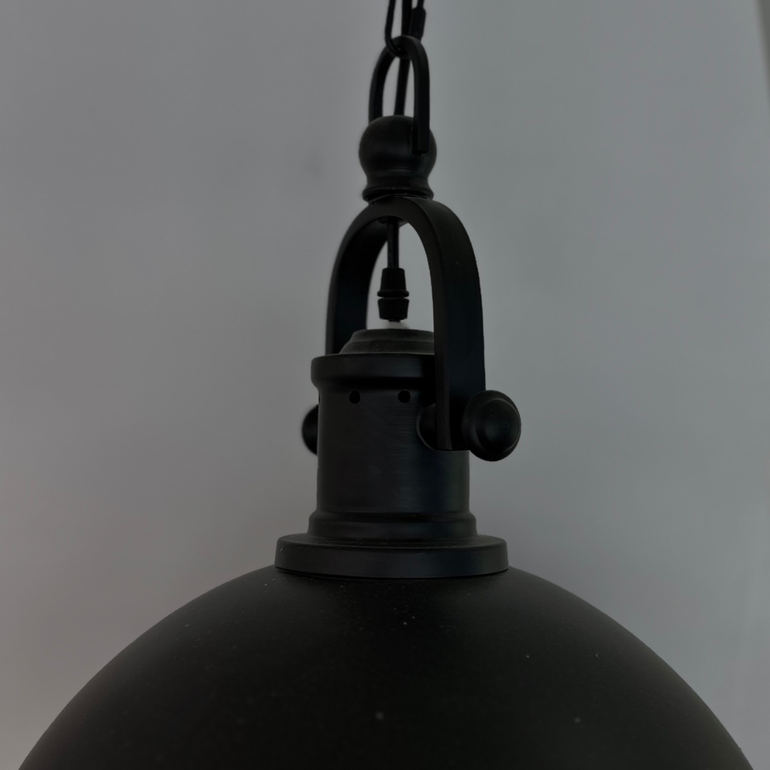 Ravenna black metal pendant