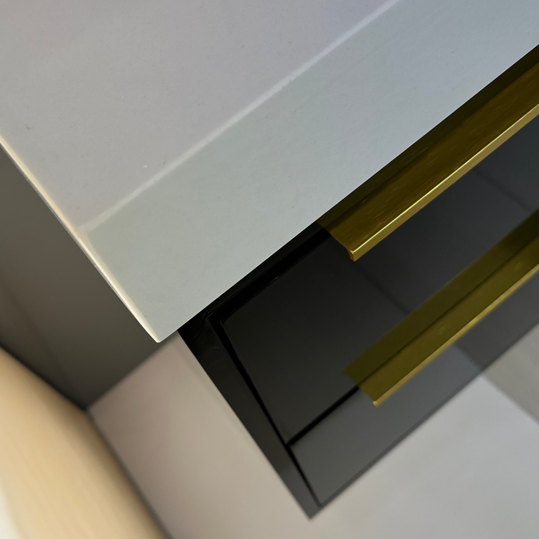 40'' modern black bathroom vanity
