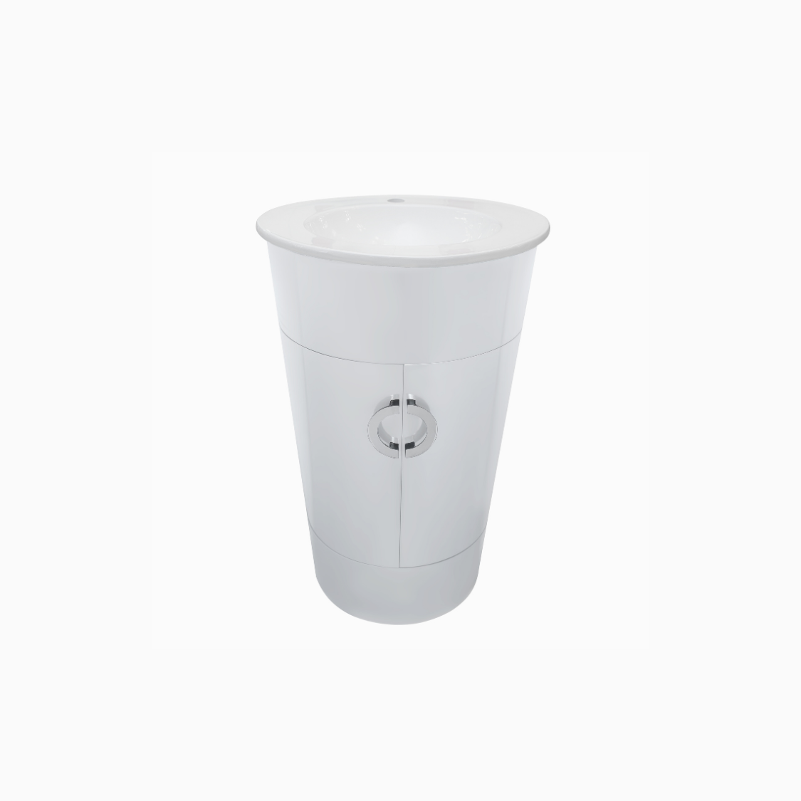 21'' Corsica free standing white vanity with white top