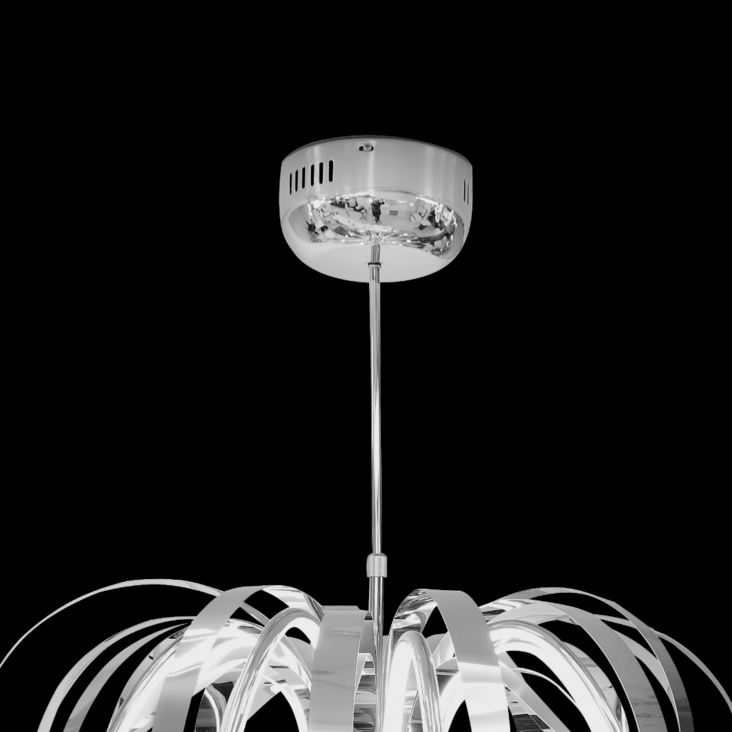 Terni chrome dance chandelier