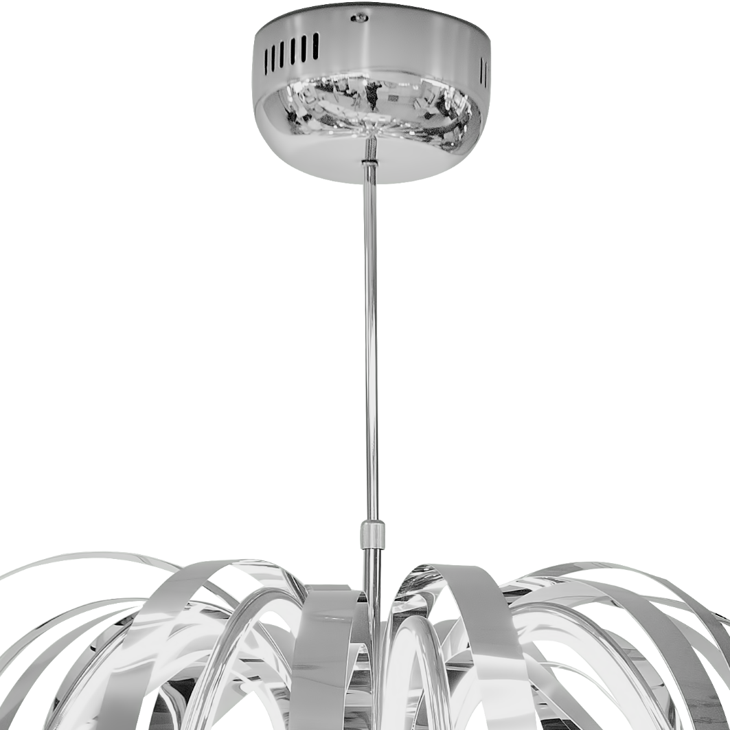 Terni chrome dance chandelier
