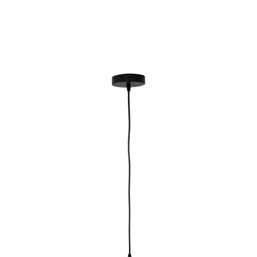 Rieti craft black perforated pendants