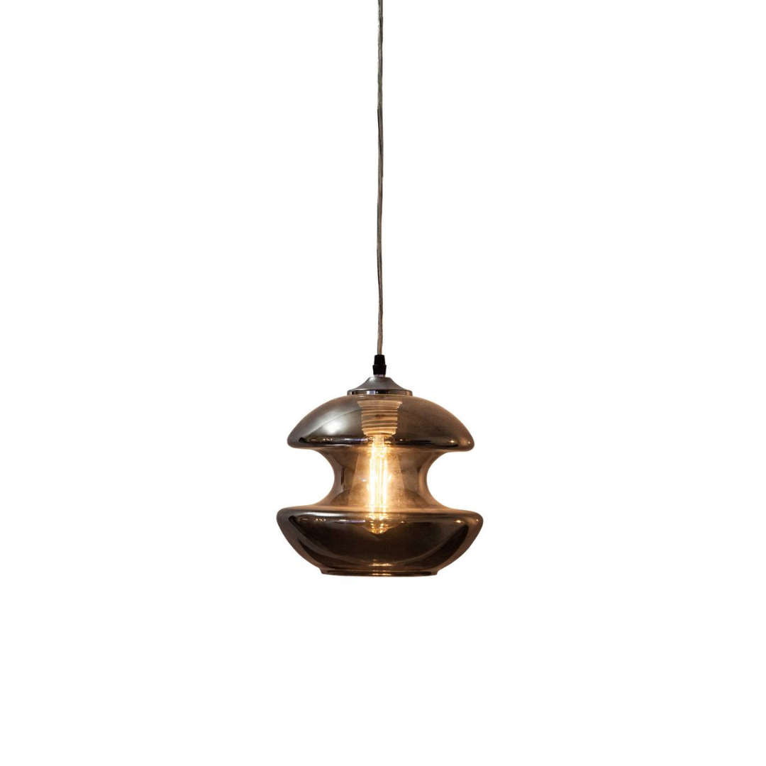 Elegante gray glass pendant