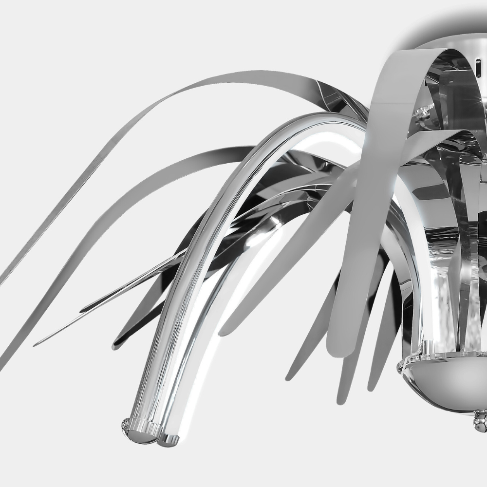 Chrome chandelier