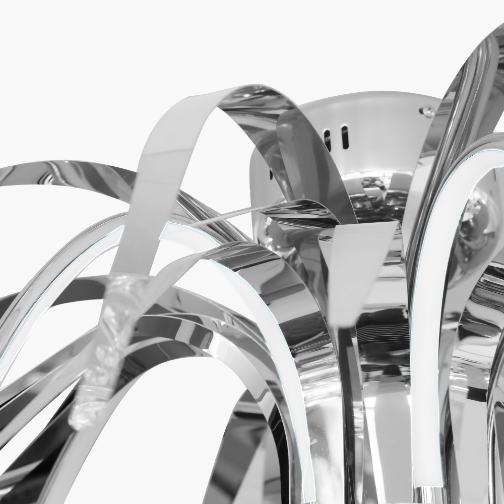 Chrome chandelier