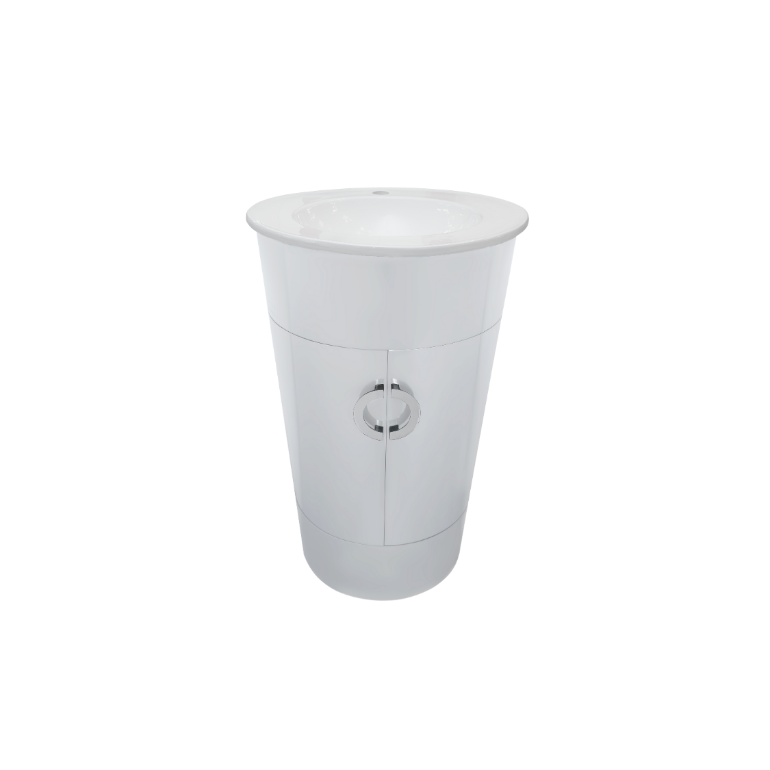 21'' Corsica free standing white vanity with white top