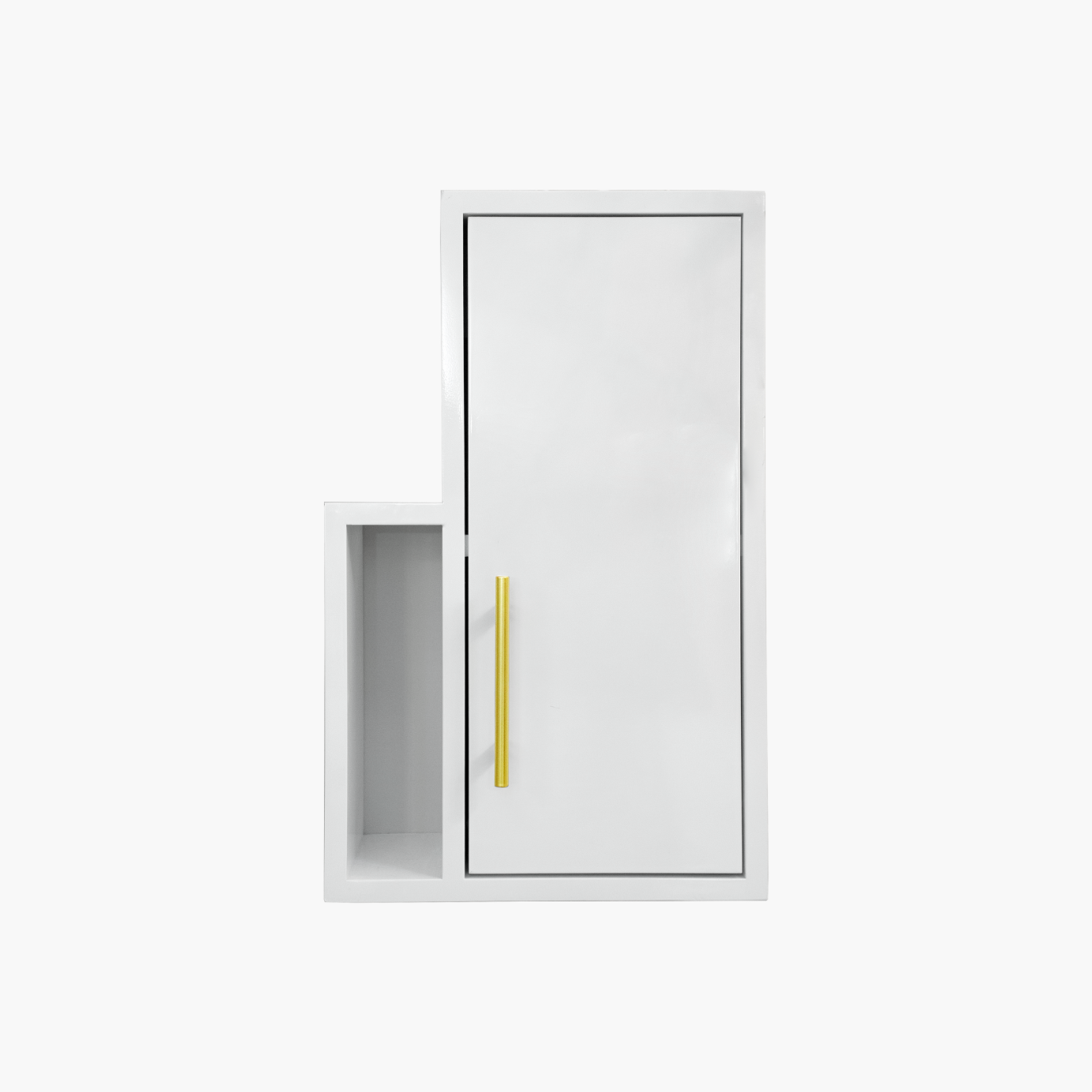 Adela modern white bathroom wall cabinet