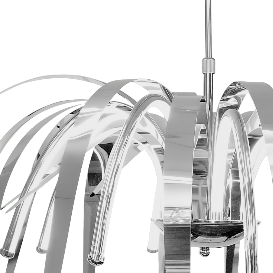 Terni chrome dance chandelier