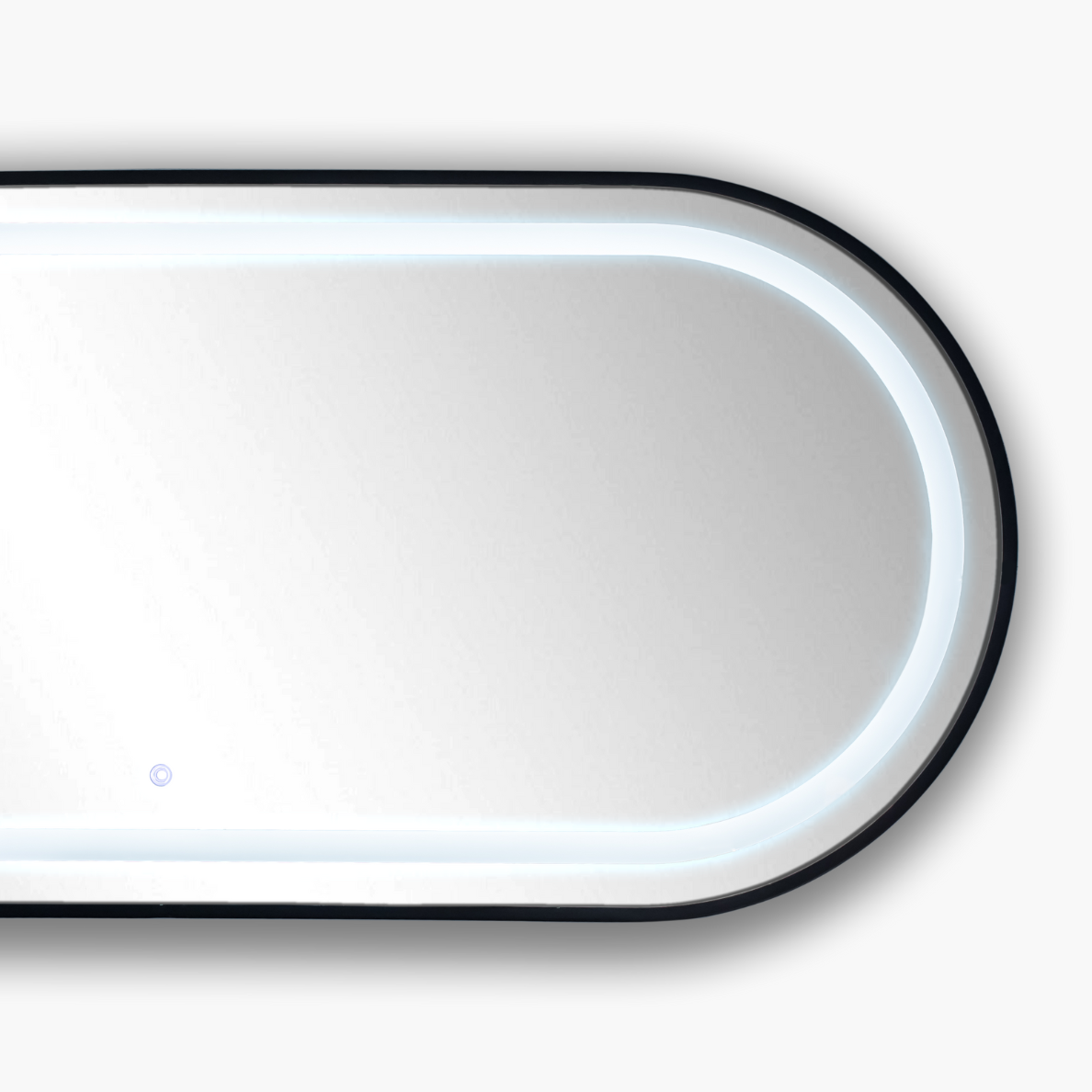 55'' Adela double vanity with oval mirror