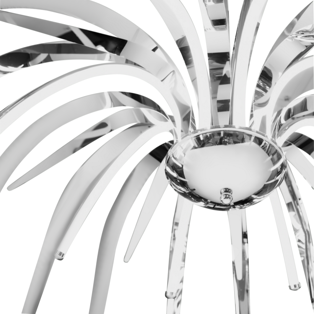 Terni chrome dance chandelier