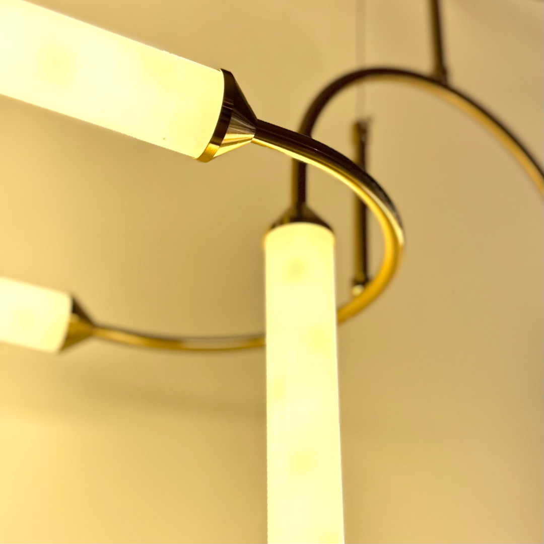 Adela gold trio chandelier