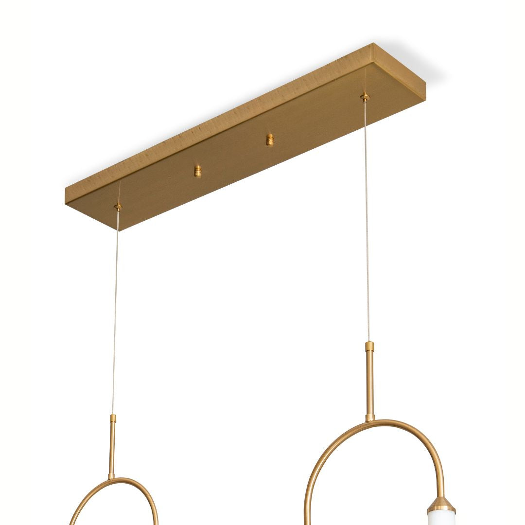 Adela gold twin chandelier
