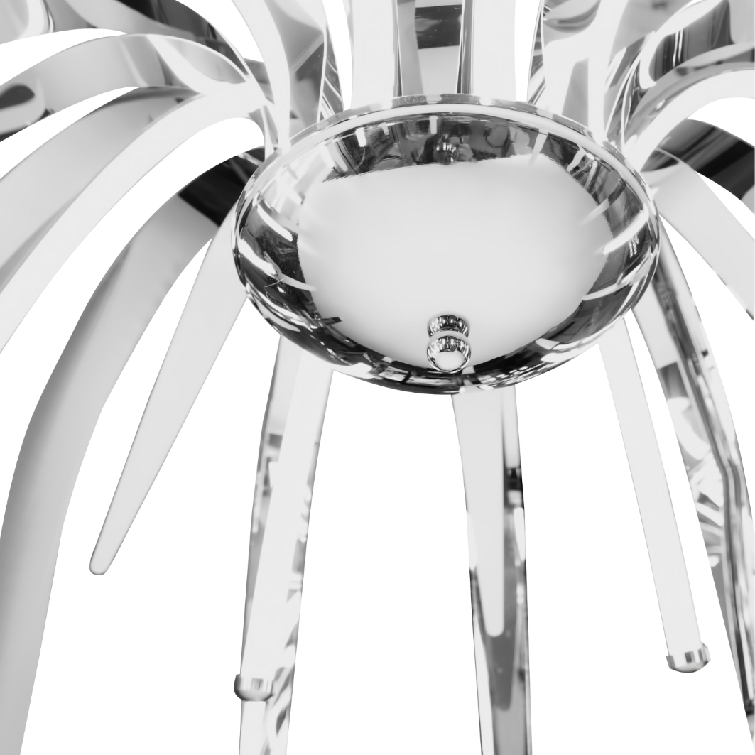 Terni chrome dance chandelier