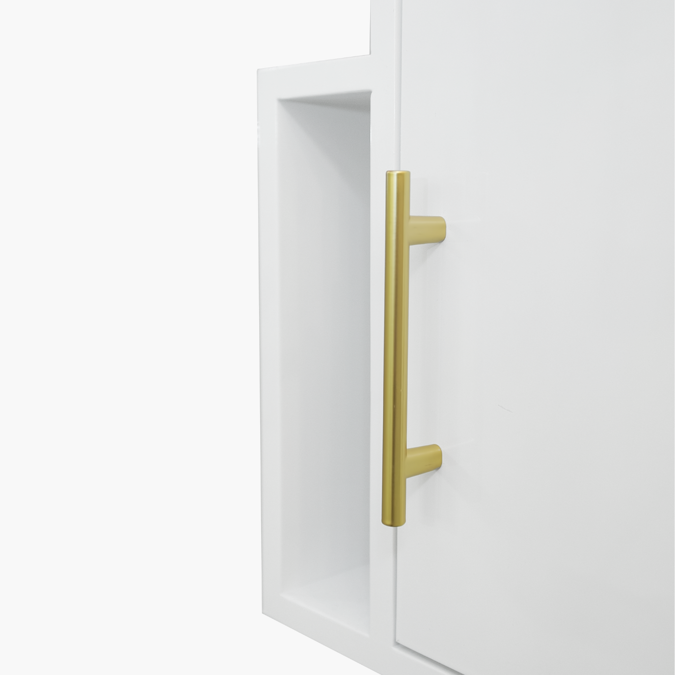 Adela modern white bathroom wall cabinet