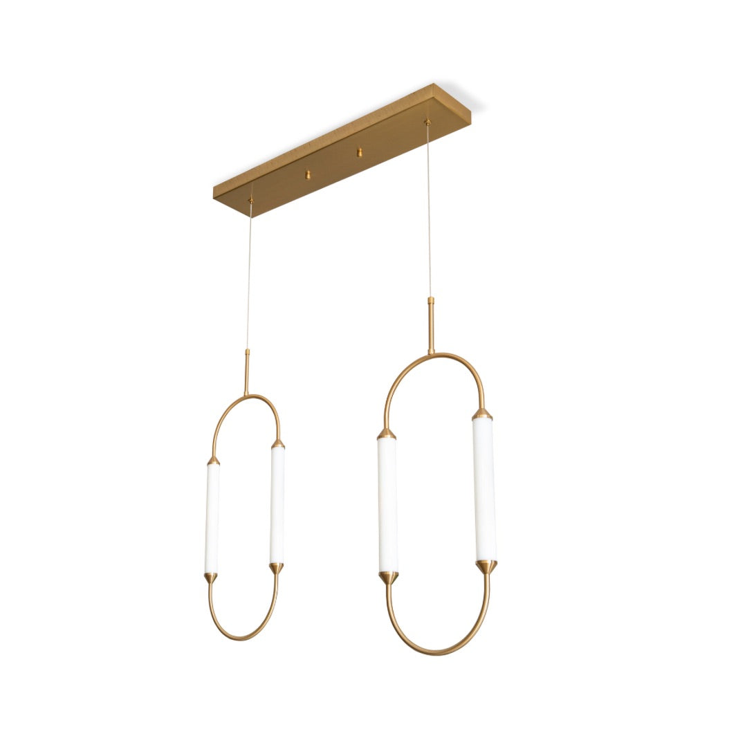Adela gold twin chandelier