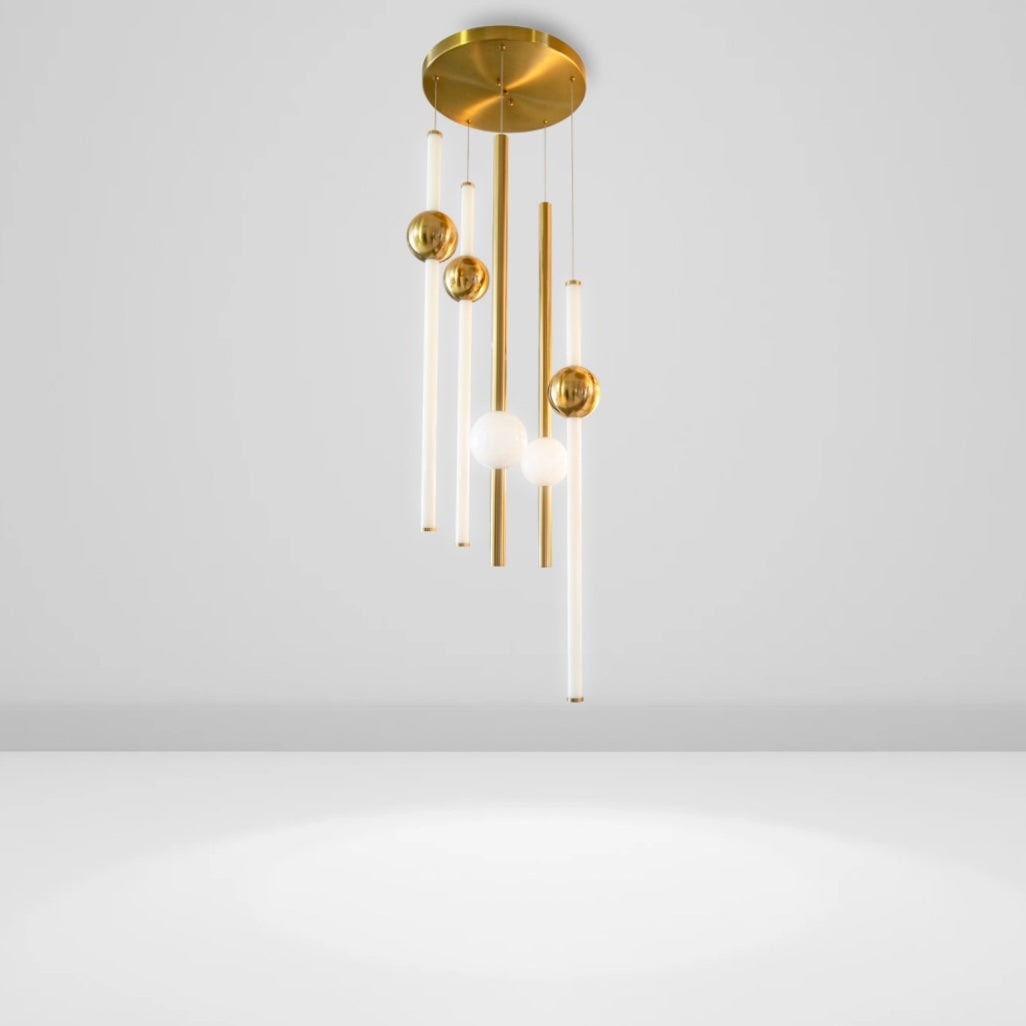 Virelle gold modern chandelier