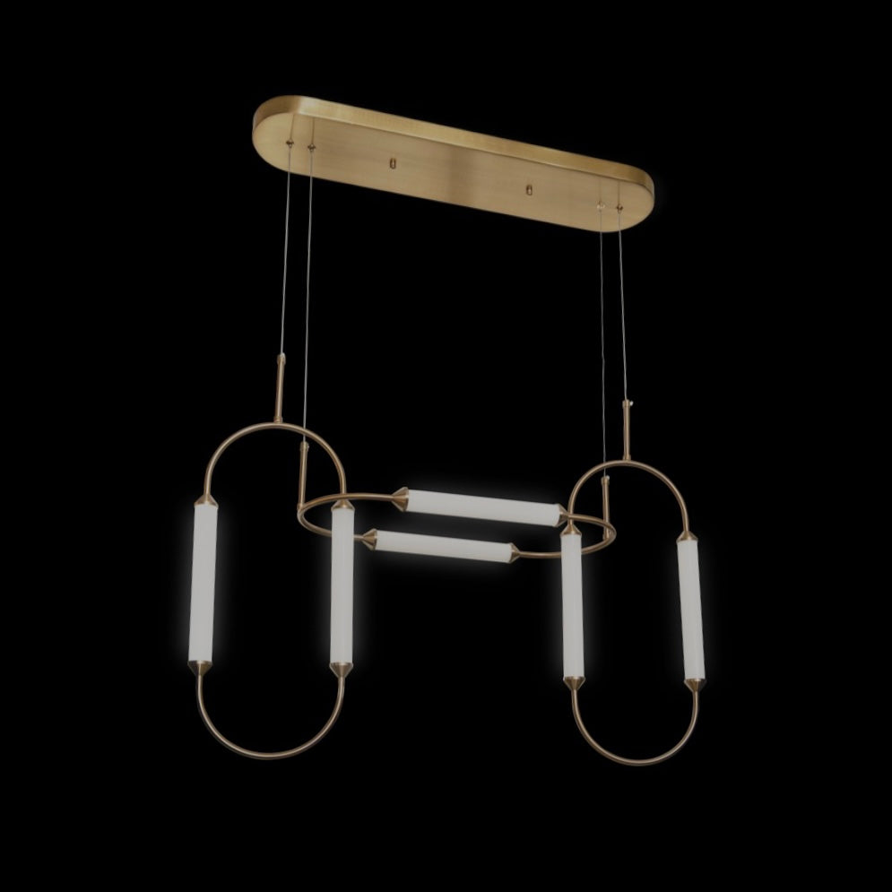 Adela gold trio chandelier